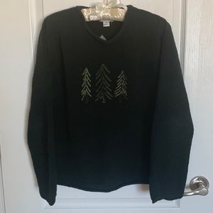 Christopher & Banks dark green sweater